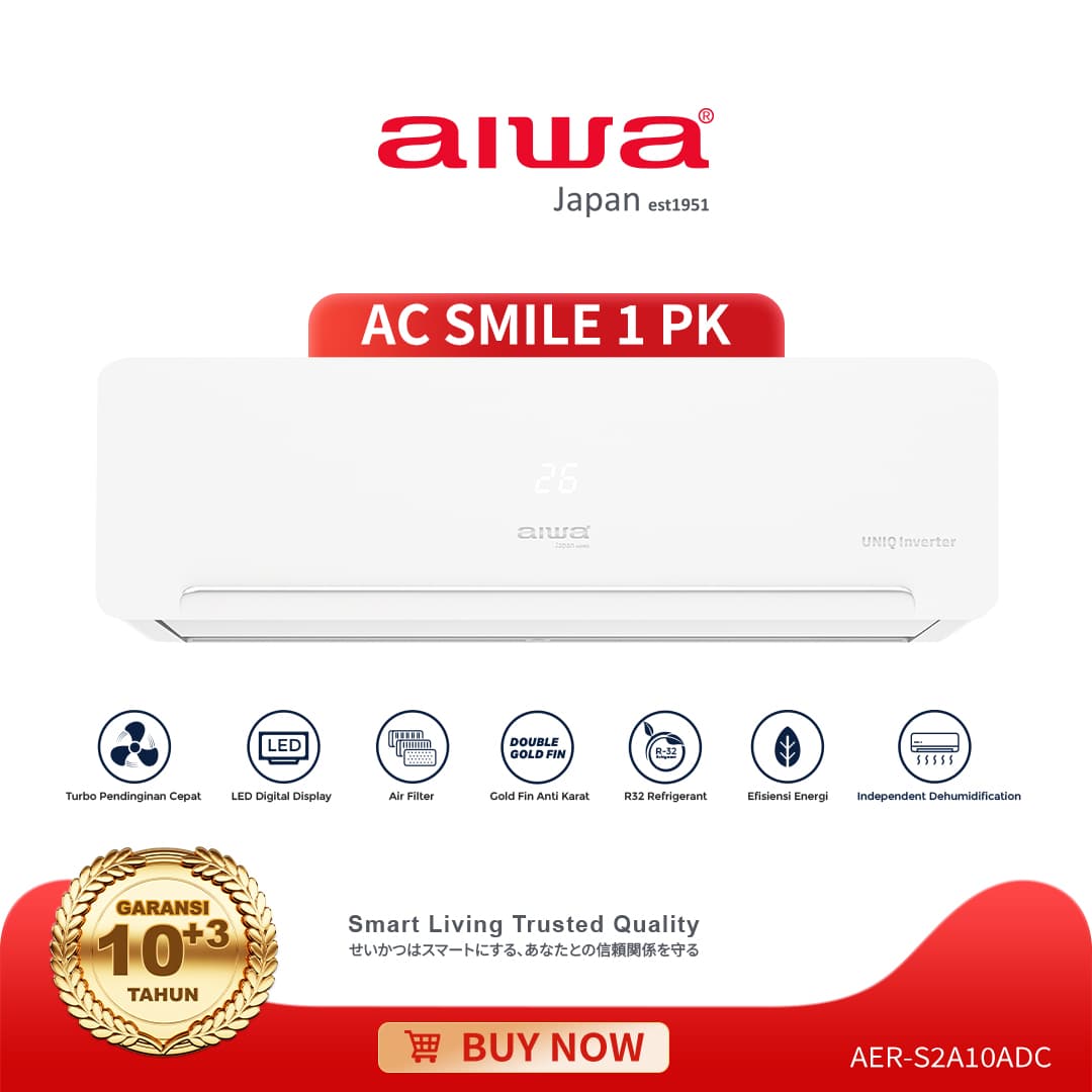 AC SPLIT WALL ON/OFF SMILE SERIES - 1 PK